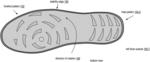 Athletic shoe outsole with grip and glide tread pattern