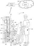 Measurement system for use in an exercise machine