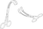 Maxillary frenum clamping tool