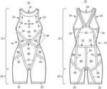 Swimsuit with tension bands and reinforcement liners