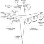 FIXED WING AIRCRAFT WITH TRAILING ROTORS AND T-TAIL