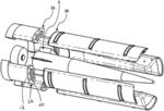 Product and method to decrease torsional loads induced in sabots and riders in rifled gun bores