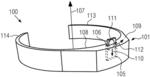 Wearable device, system including one or more RFID tags and a wearable device, and wristband