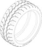 Model vehicle tire