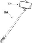 Selfie stick and method for controlling photographic device by selfie stick