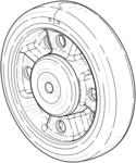 Wheel assembly with replaceable tire