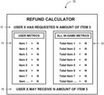 System and method for implementing a refund calculator in a game