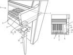 Leg of keyboard instrument and leg attachment structure