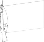 Rifle flagpole