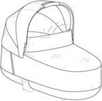 Bassinet for baby carriage