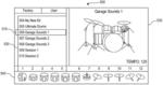 Graphical interface for selecting a musical drum kit on an electronic drum module