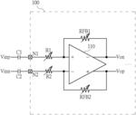 Circuit having high-pass filter with variable corner frequency
