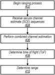 Channel estimation combining for secure time of flight applications