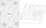 Tissue product with embossing pattern
