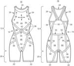 Swimsuit with tension bands and reinforcement liners