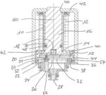 Electromagnetic hinged armature valve device