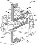 Gantry charged particle nozzle system—rolling floor interface apparatus and method of use thereof