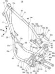 Vehicle body frame structure for saddle riding vehicle