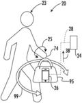 Gesture access control system including a mobile device disposed in a containment carried by a user