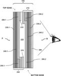 Electrically conductive laminated lens for eyewear and frame assembly therefor