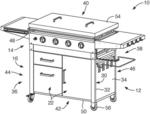 Outdoor cooking station and system with removable insulated insert and and method thereof