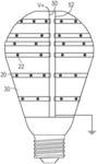Solid State Lamp Using Light Emitting Strips