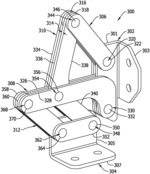 ARTICULATING HINGE ASSEMBLY FOR SECURING AN ACCESS DOOR ON A GAMING MACHINE CABINET