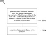 COMBINED INTRA AND INTRA-BLOCK COPY PREDICTION FOR VIDEO CODING