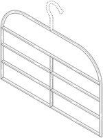 Sectioned clothes hanger