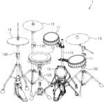 Bass drum pad and drum kit