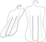 Hanging tool for rhinestoning garments