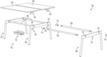 Desk system with expandable benching