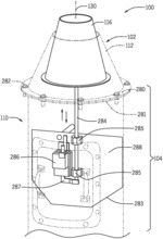 Nozzle assembly for exhaust fan unit of HVAC system