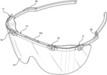 STACKABLE EYE SHIELDS WITH SELECTIVELY RELEASABLE SNAP-FIT ASSEMBLY