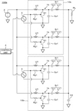 High-frequency power supply circuit and determining method of constants of amplifier circuit