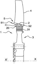Vibration damper for a turbomachine rotor vane