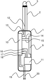 Connector device for electronic musical instruments comprising vibration transducer