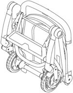 Foldable baby carriage