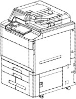 Combination copier, scanner, printer