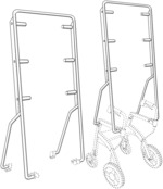 Vertical extension for a walker