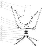 Rotary hanging chair