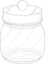Combined storage jar and lid