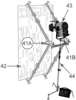 V-pole holder for light modifiers