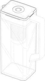 Autofill water pitcher for refrigerator