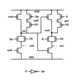 Circuit for low power, radiation hard logic cell