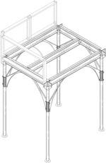 Building scaffolding assembly