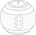 Round football bed leg cover