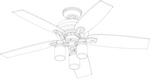 Ceiling fan light kit