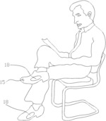 Foot wearing device for correcting sitting posture and method for correcting sitting posture