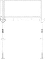 Building scaffolding column extension assembly